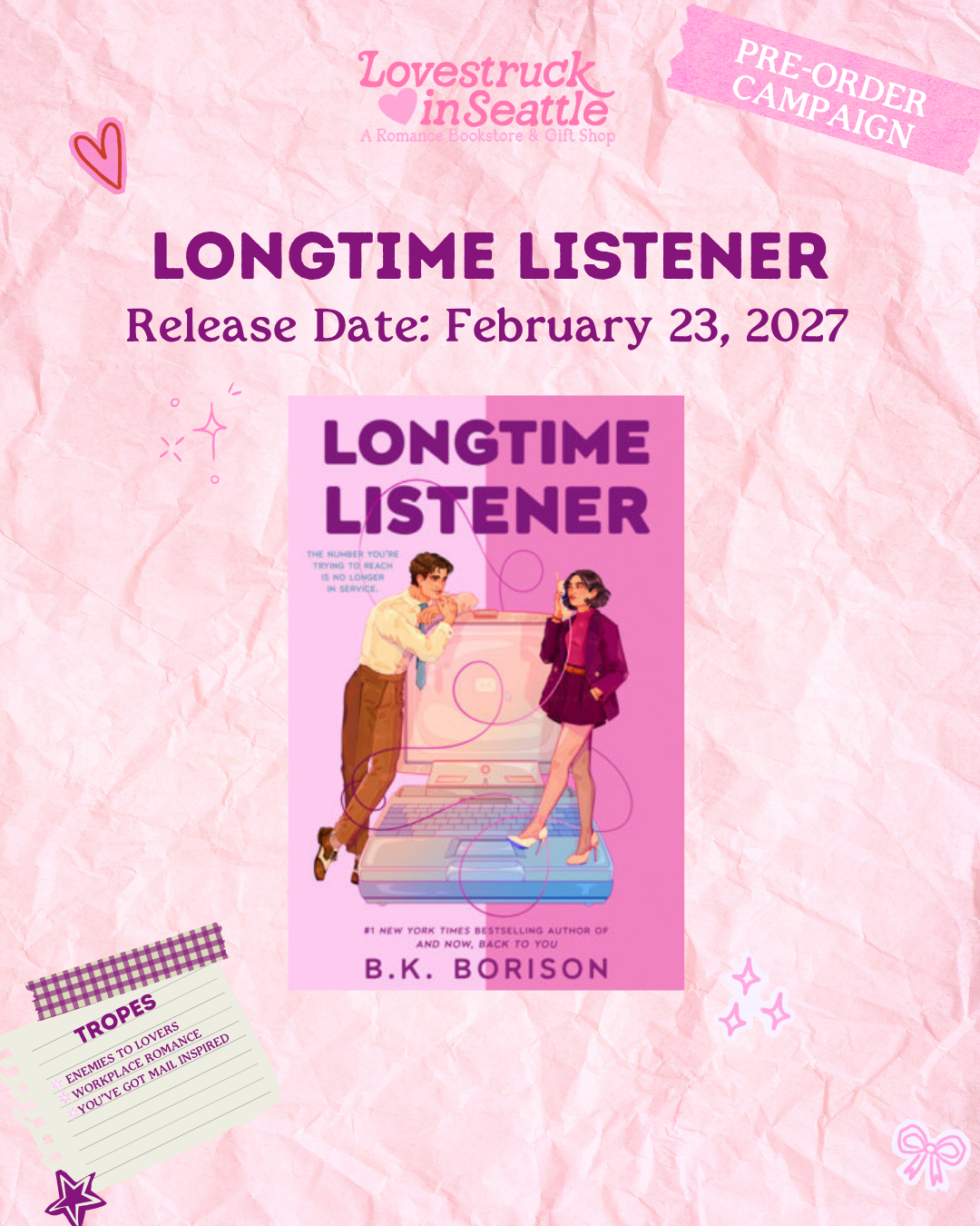 *Pre-Order* Longtime Listener